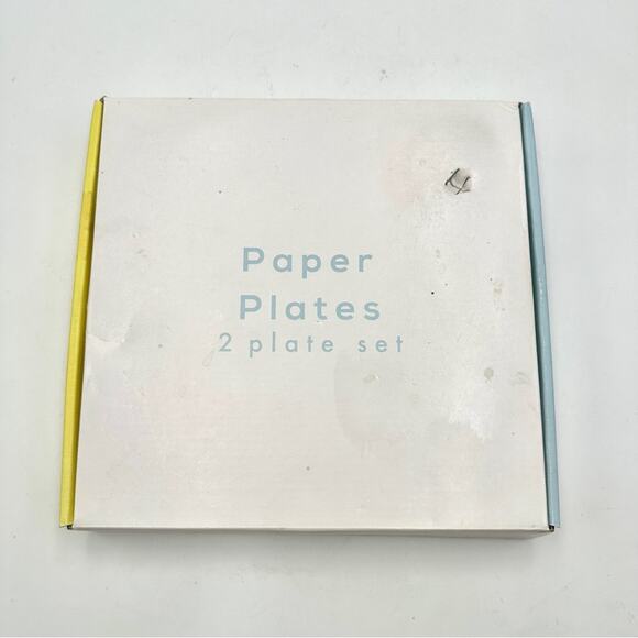 NEW - USTUDIO DESIGN - 'Paper' design porcelain large plates (2) - Picture 8 of 11